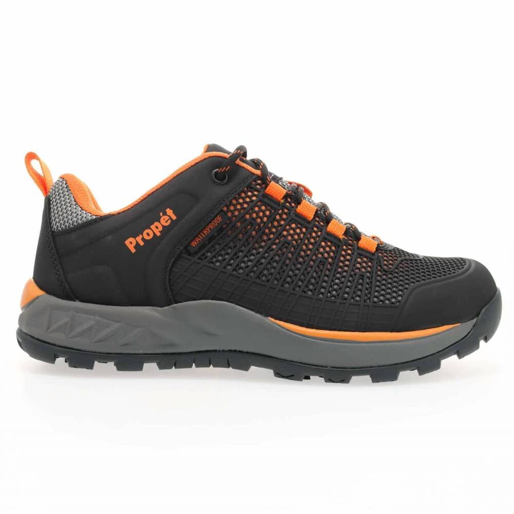 NEW PROPET men's vestrio hiking shoe in black/orange